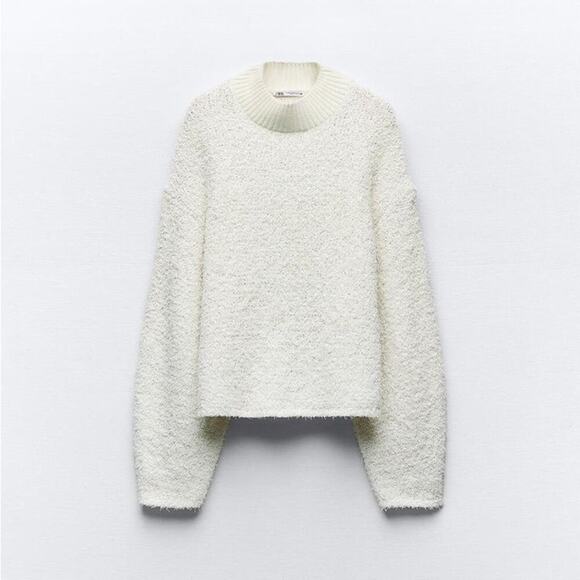 Zara Terry Knit Sweater Size Small - Picture 10 of 15